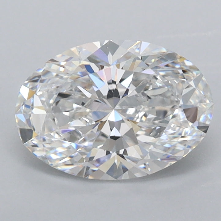 1.34 Carat Oval Shaped, Ideal Cut, D Color, FL Clarity, IGI Certified Lab Grown Diamond