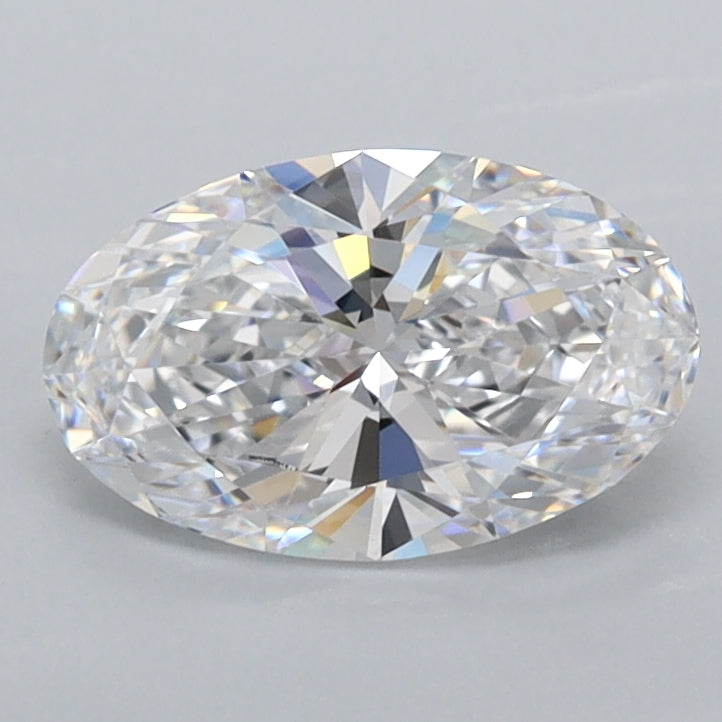 1.04 Carat Oval Shaped, Ideal Cut, D Color, FL Clarity, IGI Certified Lab Grown Diamond