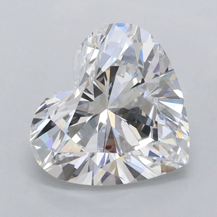 1.53 Carat Heart Shaped, Ideal Cut, D Color, IF Clarity, IGI Certified Lab Grown Diamond