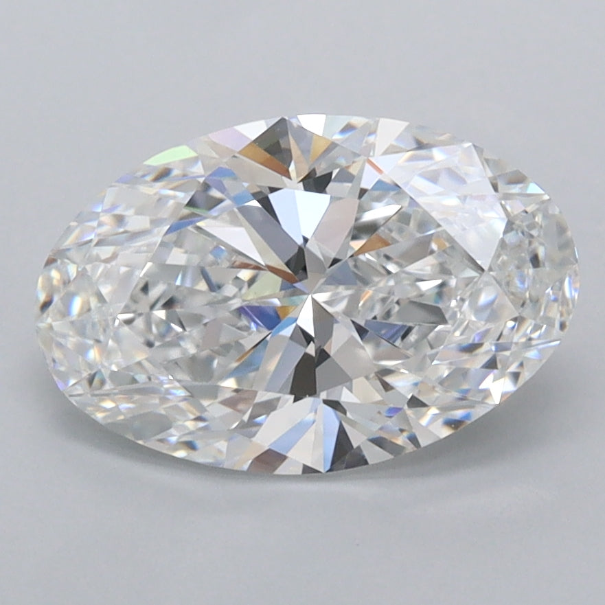 2.03 Carat Oval Shaped, Ideal Cut, D Color, FL Clarity, IGI Certified Lab Grown Diamond