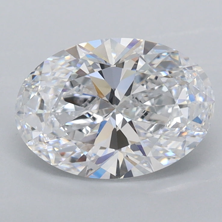 1.39 Carat Oval Shaped, Ideal Cut, D Color, FL Clarity, IGI Certified Lab Grown Diamond