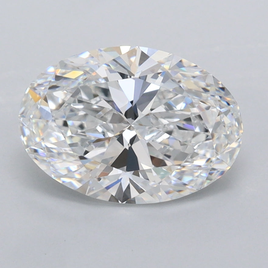 1.91 Carat Oval Shaped, Ideal Cut, D Color, FL Clarity, IGI Certified Lab Grown Diamond