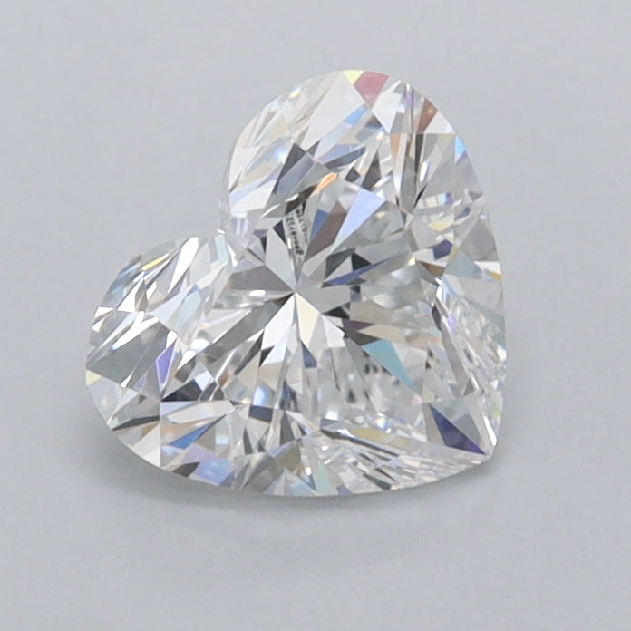 0.97 Carat Heart Shaped, Ideal Cut, D Color, IF Clarity, IGI Certified Lab Grown Diamond