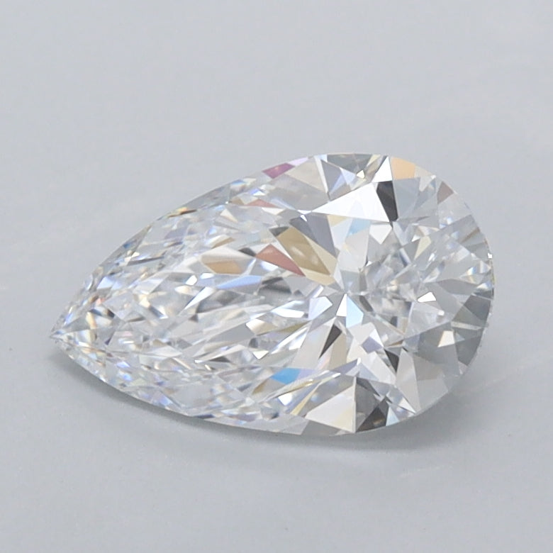 0.94 Carat Pear Shaped, Ideal Cut, D Color, VVS1 Clarity, IGI Certified Lab Grown Diamond