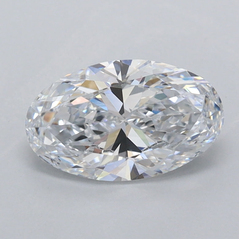 0.98 Carat Oval Shaped, Ideal Cut, E Color, VVS2 Clarity, IGI Certified Lab Grown Diamond
