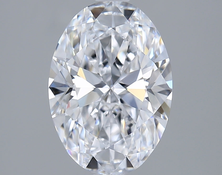 1.72 Carat Oval Shaped, Ideal Cut, D Color, VVS2 Clarity, IGI Certified Lab Grown Diamond