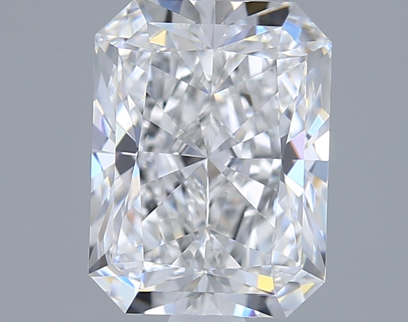1.55 Carat Radiant Shaped, Ideal Cut, D Color, VVS1 Clarity, IGI Certified Lab Grown Diamond