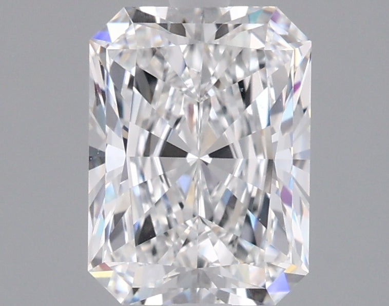 1.53 Carat Radiant Shaped, Ideal Cut, D Color, VVS1 Clarity, IGI Certified Lab Grown Diamond