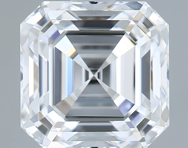 1.47 Carat Asscher Shaped, Ideal Cut, D Color, VVS1 Clarity, IGI Certified Lab Grown Diamond