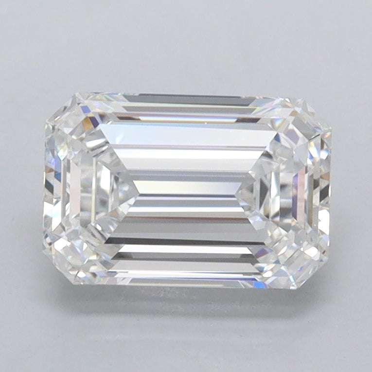 1.55 Carat Emerald Shaped, Ideal Cut, D Color, IF Clarity, IGI Certified Lab Grown Diamond