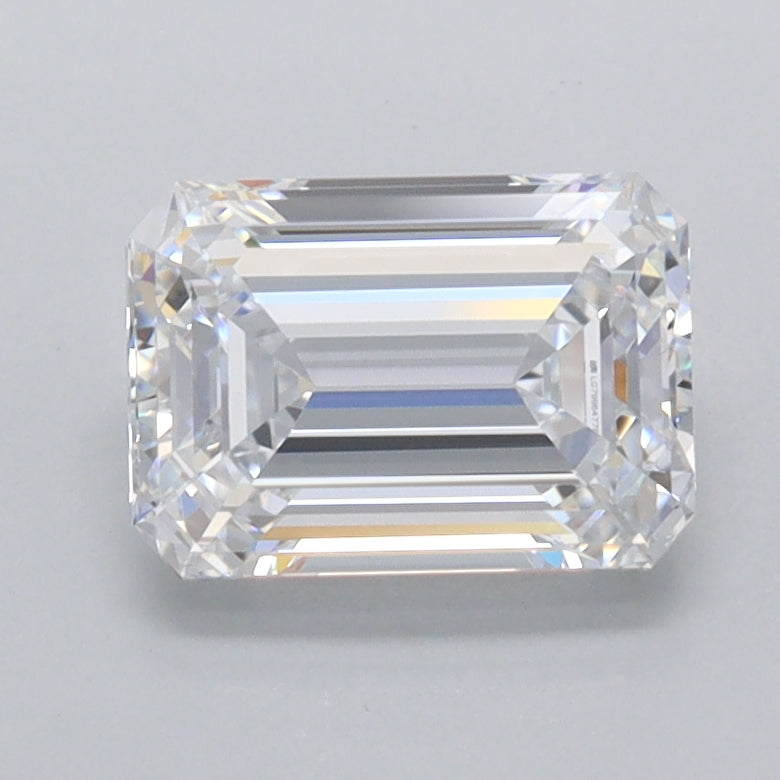 1.51 Carat Emerald Shaped, Ideal Cut, D Color, FL Clarity, IGI Certified Lab Grown Diamond