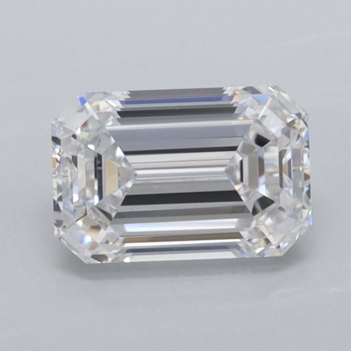 1.01 Carat Emerald Shaped, Ideal Cut, D Color, FL Clarity, IGI Certified Lab Grown Diamond