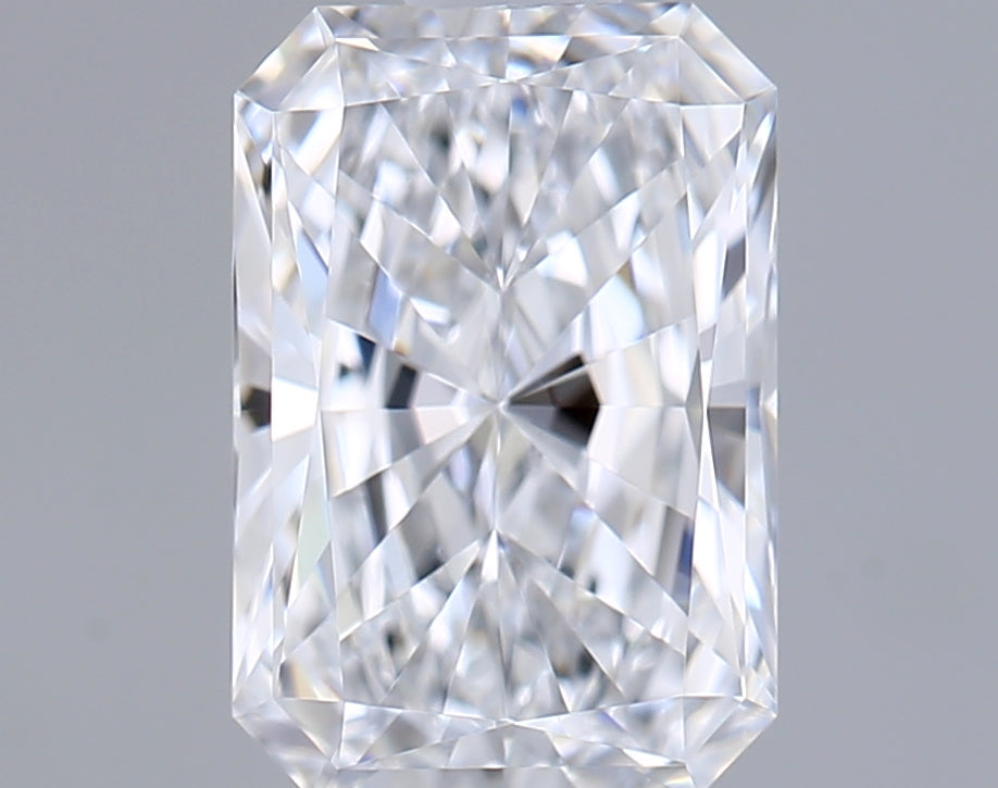 0.97 Carat Radiant Shaped, Excellent Cut, D Color, VVS1 Clarity, IGI Certified Lab Grown Diamond