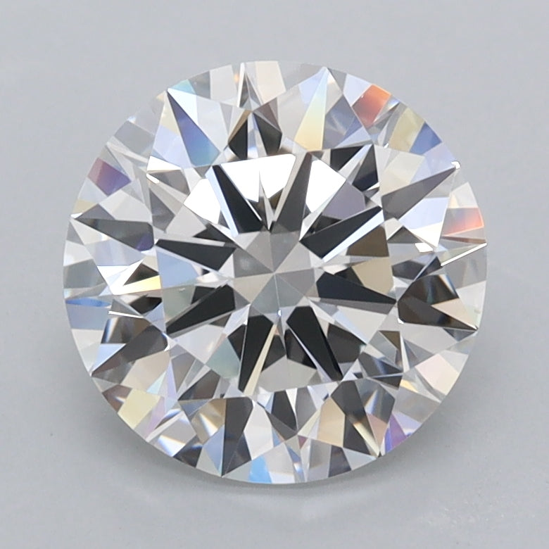 2.04 Carat Round Shaped, Excellent Cut, D Color, FL Clarity, IGI Certified Lab Grown Diamond