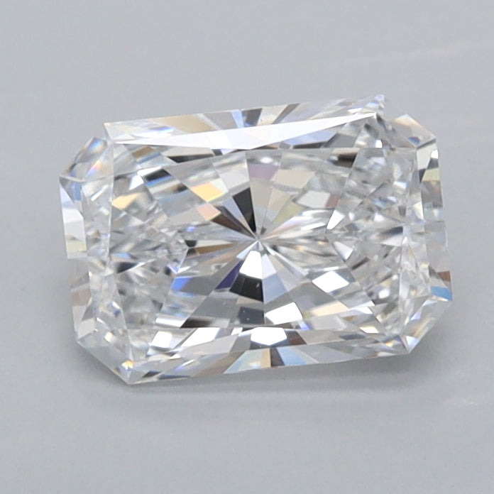 0.97 Carat Radiant Shaped, Excellent Cut, D Color, IF Clarity, IGI Certified Lab Grown Diamond
