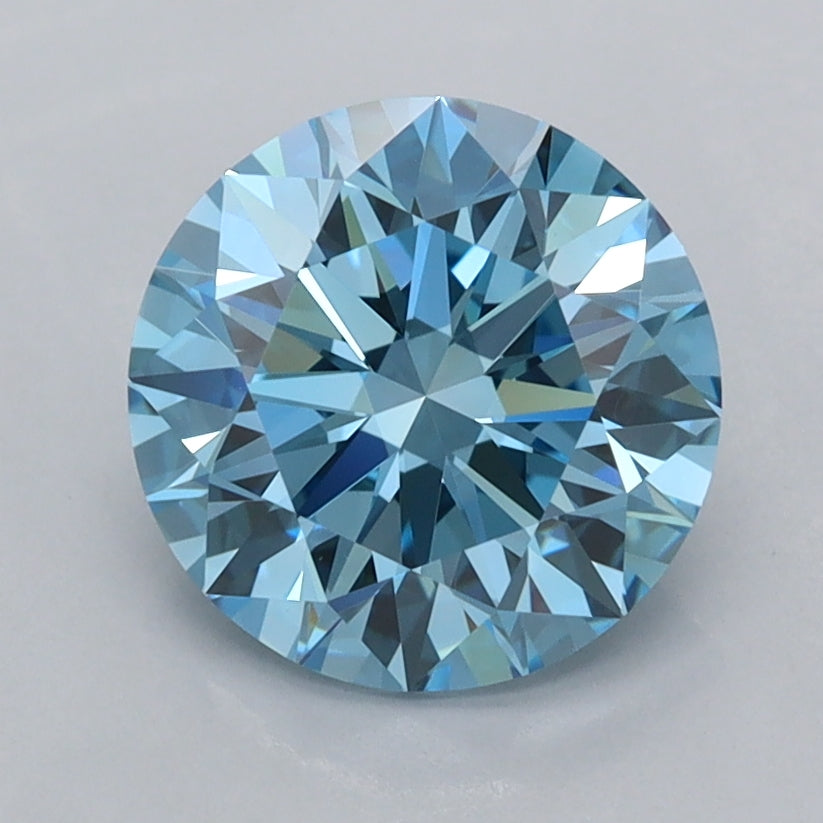2.00 Carat Round Shaped, Ideal Cut, VVS2 Clarity, IGI Certified Lab Grown Diamond