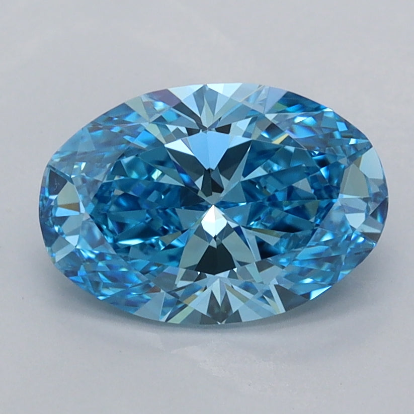 1.57 Carat Oval Shaped, Ideal Cut, VVS2 Clarity, IGI Certified Lab Grown Diamond