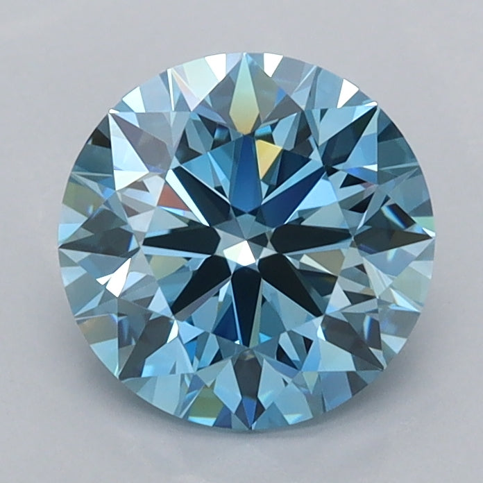 1.52 Carat Round Shaped, Ideal Cut, VVS2 Clarity, IGI Certified Lab Grown Diamond