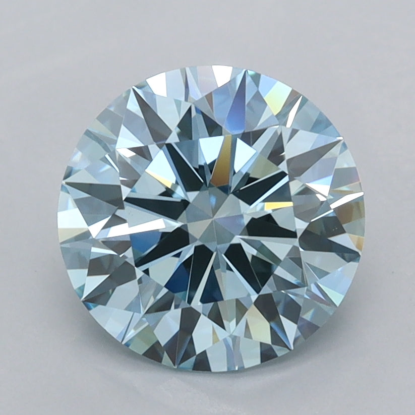 2.02 Carat Round Shaped, Ideal Cut, VVS1 Clarity, IGI Certified Lab Grown Diamond