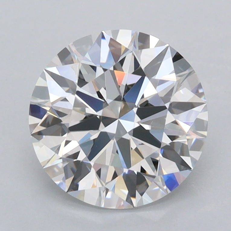 1.94 Carat Round Shaped, Ideal Cut, D Color, FL Clarity, IGI Certified Lab Grown Diamond