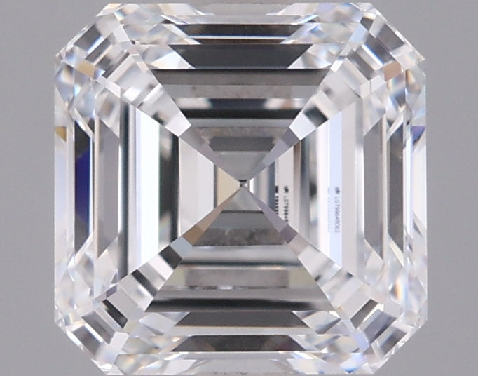 2.04 Carat Asscher Shaped, Excellent Cut, D Color, VVS1 Clarity, IGI Certified Lab Grown Diamond