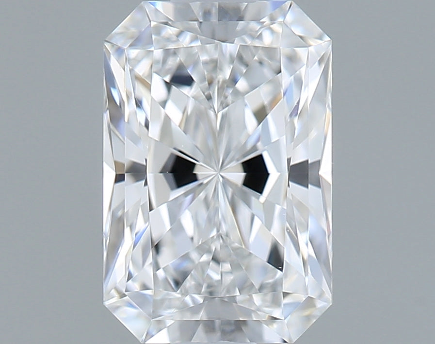 0.92 Carat Radiant Shaped, Ideal Cut, D Color, VVS1 Clarity, IGI Certified Lab Grown Diamond