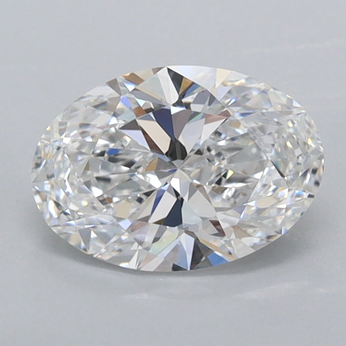 0.96 Carat Oval Shaped, Ideal Cut, D Color, IF Clarity, IGI Certified Lab Grown Diamond