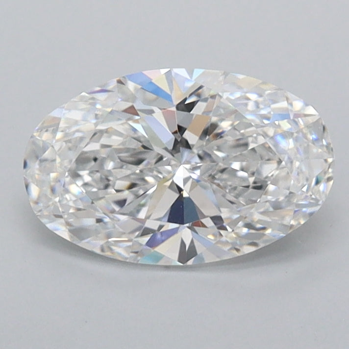 1.03 Carat Oval Shaped, Ideal Cut, D Color, FL Clarity, IGI Certified Lab Grown Diamond