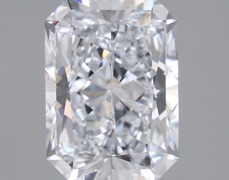 1.57 Carat Radiant Shaped, Ideal Cut, D Color, VVS1 Clarity, IGI Certified Lab Grown Diamond