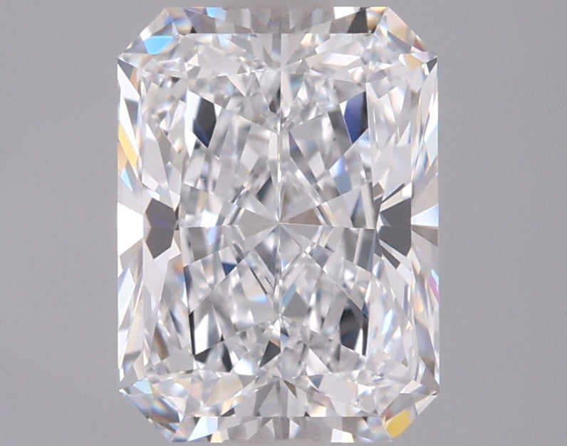 1.81 Carat Radiant Shaped, Ideal Cut, D Color, VVS1 Clarity, IGI Certified Lab Grown Diamond
