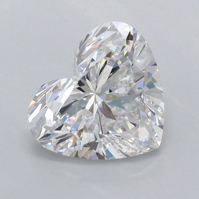 1.02 Carat Heart Shaped, Ideal Cut, D Color, VVS1 Clarity, IGI Certified Lab Grown Diamond