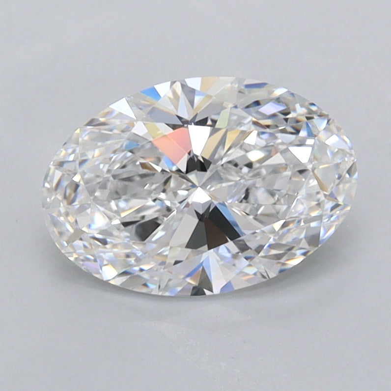 1.22 Carat Oval Shaped, Ideal Cut, D Color, FL Clarity, IGI Certified Lab Grown Diamond