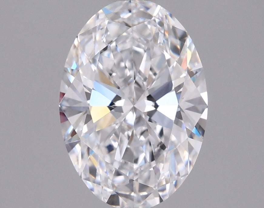 1.45 Carat Oval Shaped, Ideal Cut, D Color, VVS1 Clarity, IGI Certified Lab Grown Diamond
