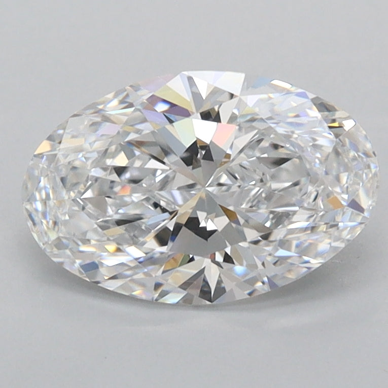 1.48 Carat Oval Shaped, Ideal Cut, D Color, FL Clarity, IGI Certified Lab Grown Diamond