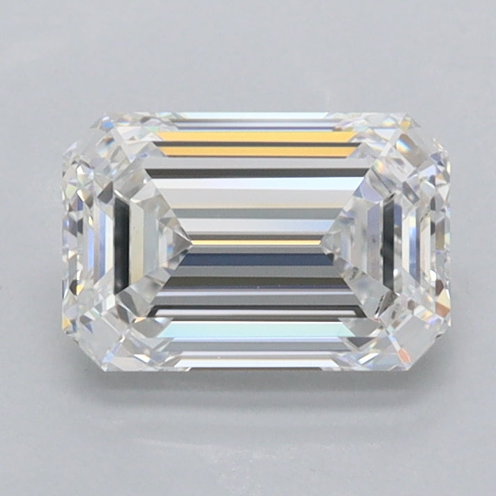 1.32 Carat Emerald Shaped, Ideal Cut, E Color, FL Clarity, IGI Certified Lab Grown Diamond