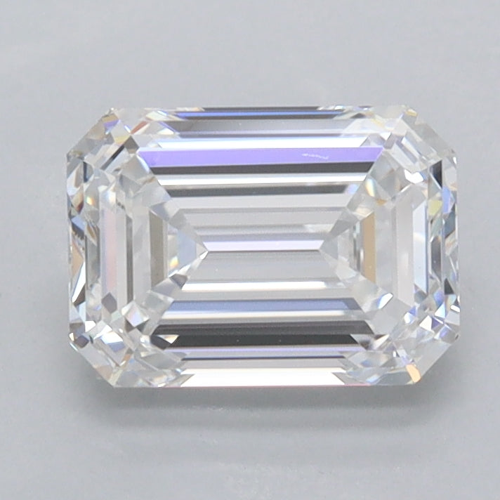 1.51 Carat Emerald Shaped, Ideal Cut, D Color, FL Clarity, IGI Certified Lab Grown Diamond
