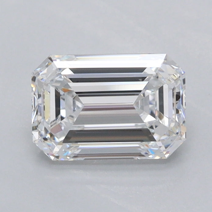 1.05 Carat Emerald Shaped, Ideal Cut, D Color, FL Clarity, IGI Certified Lab Grown Diamond