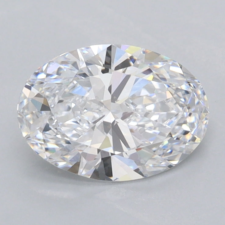 1.21 Carat Oval Shaped, Ideal Cut, D Color, FL Clarity, IGI Certified Lab Grown Diamond