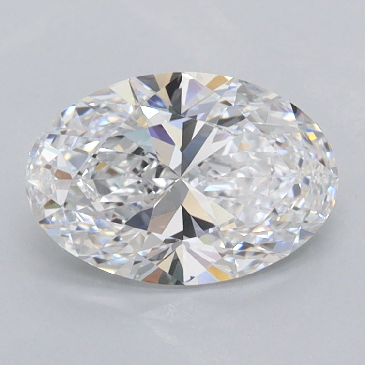 1.22 Carat Oval Shaped, Ideal Cut, D Color, FL Clarity, IGI Certified Lab Grown Diamond