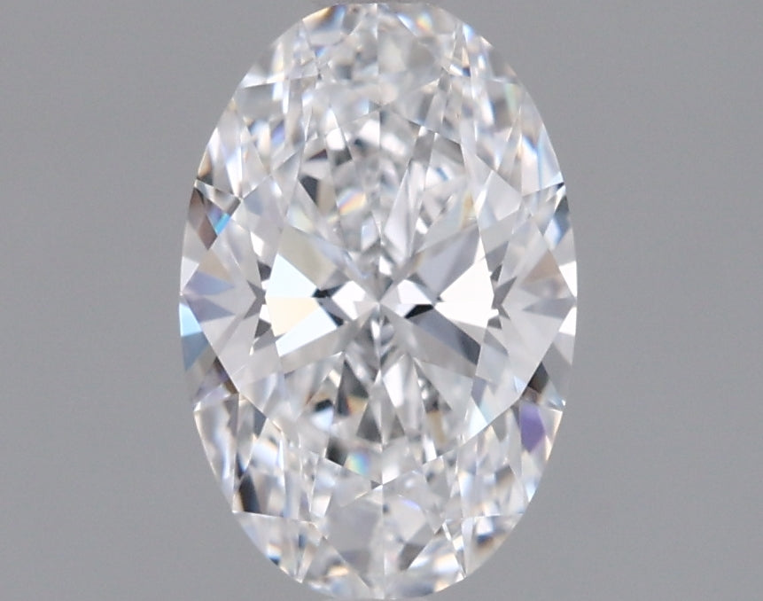 0.96 Carat Oval Shaped, Ideal Cut, D Color, VS1 Clarity, IGI Certified Lab Grown Diamond