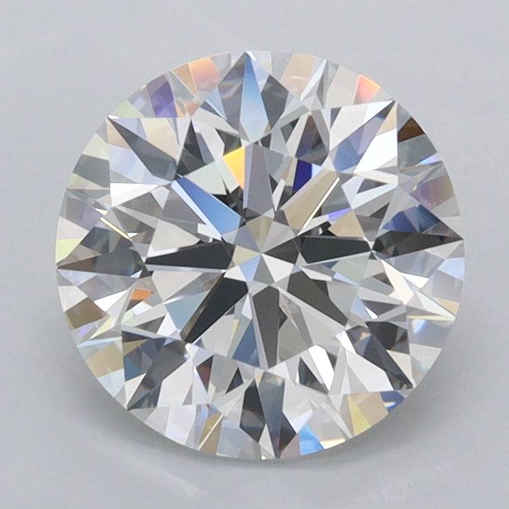 1.99 Carat Round Shaped, Ideal Cut, D Color, FL Clarity, IGI Certified Lab Grown Diamond