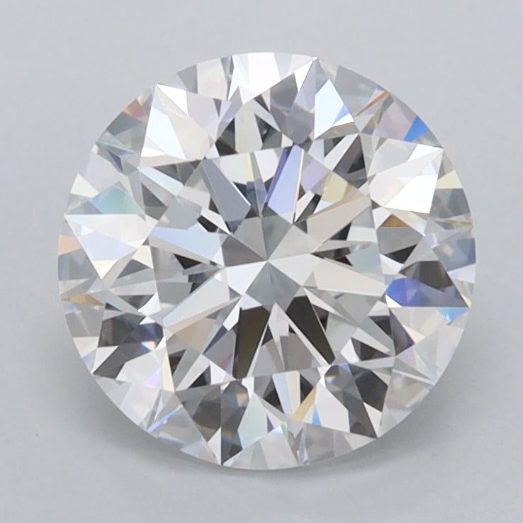 1.95 Carat Round Shaped, Ideal Cut, D Color, FL Clarity, IGI Certified Lab Grown Diamond