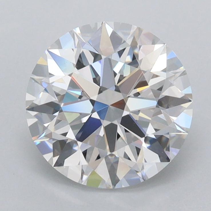 1.90 Carat Round Shaped, Ideal Cut, D Color, FL Clarity, IGI Certified Lab Grown Diamond