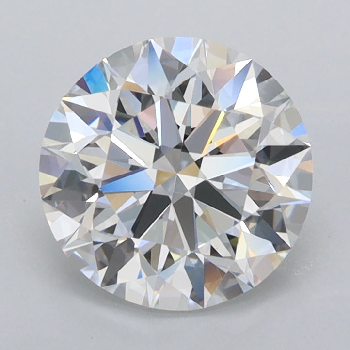 1.75 Carat Round Shaped, Excellent Cut, E Color, FL Clarity, IGI Certified Lab Grown Diamond