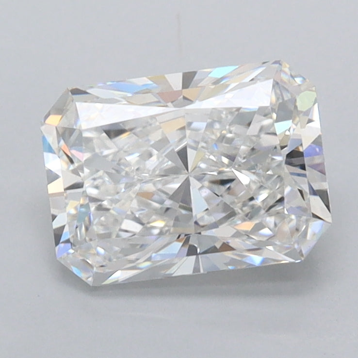 1.52 Carat Radiant Shaped, Ideal Cut, D Color, FL Clarity, IGI Certified Lab Grown Diamond