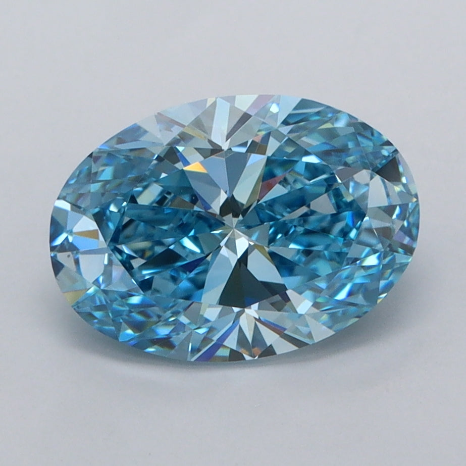 2.01 Carat Oval Shaped, Ideal Cut, VVS1 Clarity, IGI Certified Lab Grown Diamond