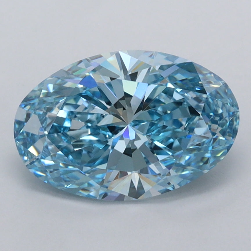 2.02 Carat Oval Shaped, Excellent Cut, VVS1 Clarity, IGI Certified Lab Grown Diamond