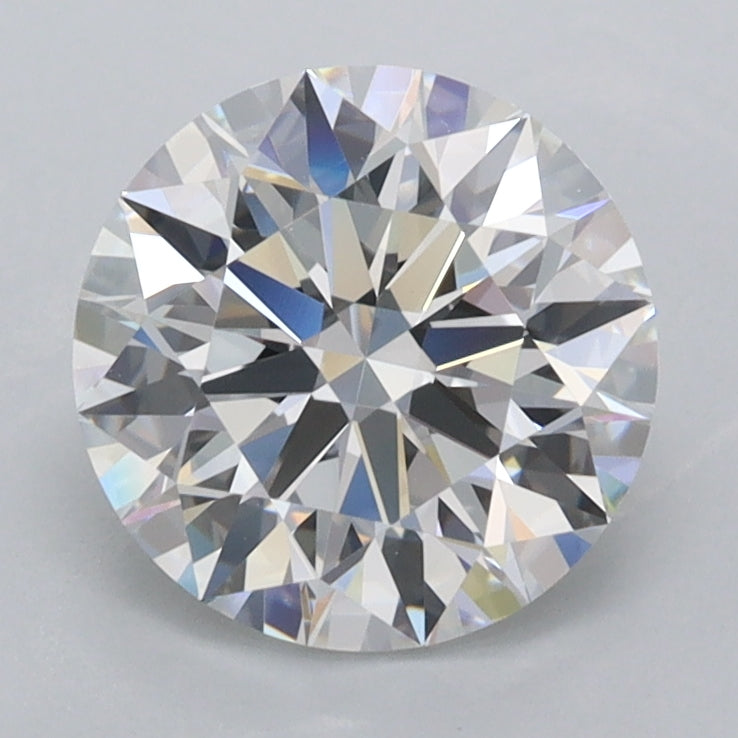1.90 Carat Round Shaped, Ideal Cut, D Color, VVS1 Clarity, IGI Certified Lab Grown Diamond