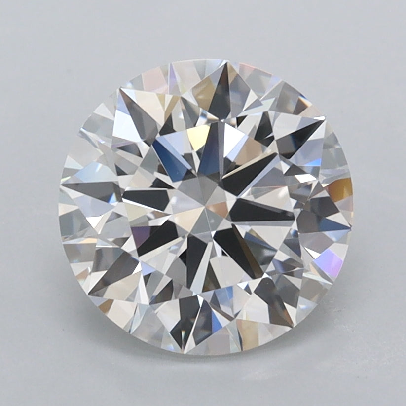 2.00 Carat Round Shaped, Ideal Cut, E Color, FL Clarity, IGI Certified Lab Grown Diamond
