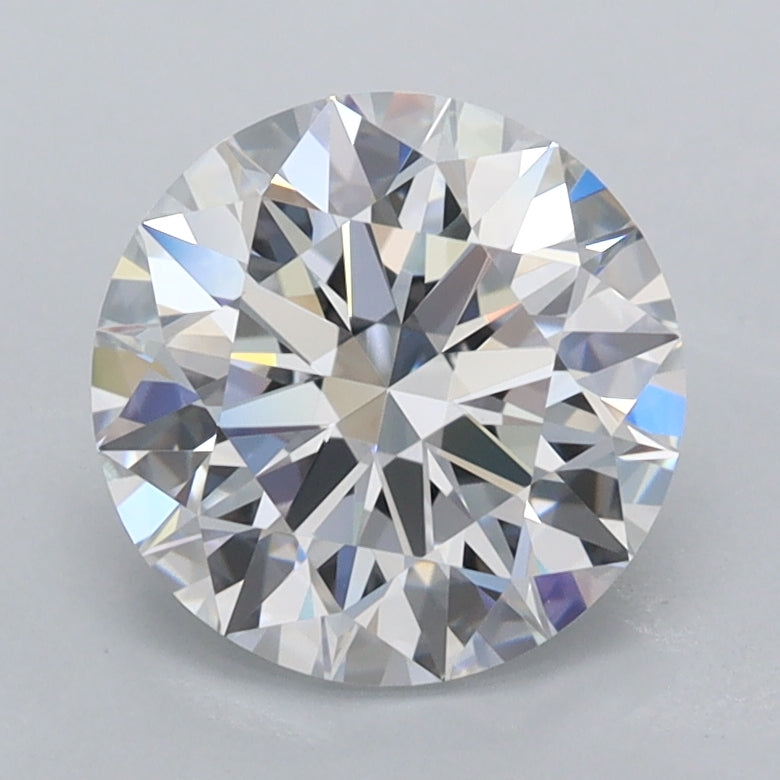 1.99 Carat Round Shaped, Ideal Cut, D Color, FL Clarity, IGI Certified Lab Grown Diamond